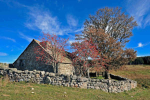 Le buron du Sauvage sur le chemin de Compostelle