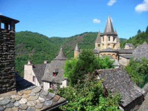 Conques sur le chemin de Saint-Jacques-de-Compostelle GR 65