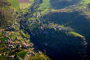 Randonnée Alti'Ligérienne - les gorges de l'Allier vue du ciel