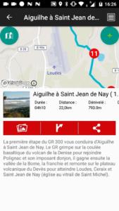 application randomobile chemin de saint michel - le descriptif